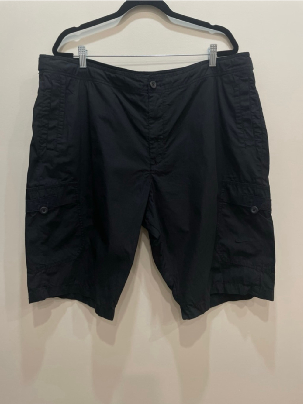 Nike Black The Athletic Dept Orange Tag Cargo Shorts XXL Cotton Y2K Skater